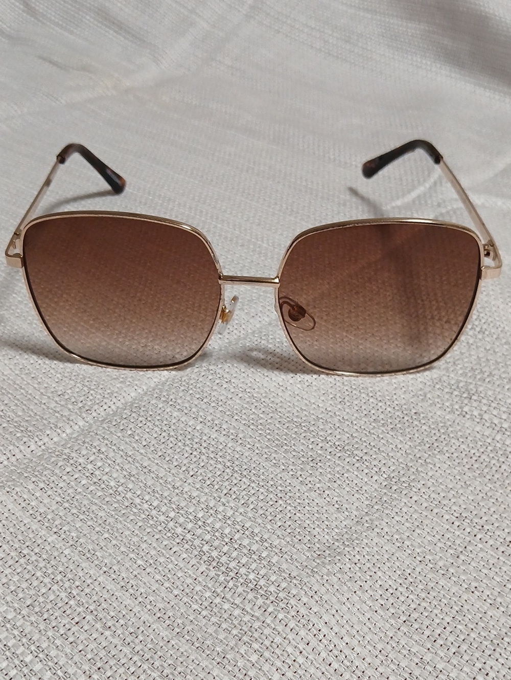 Foster Grant Gold Frame Sunglasses with Brown Lenses